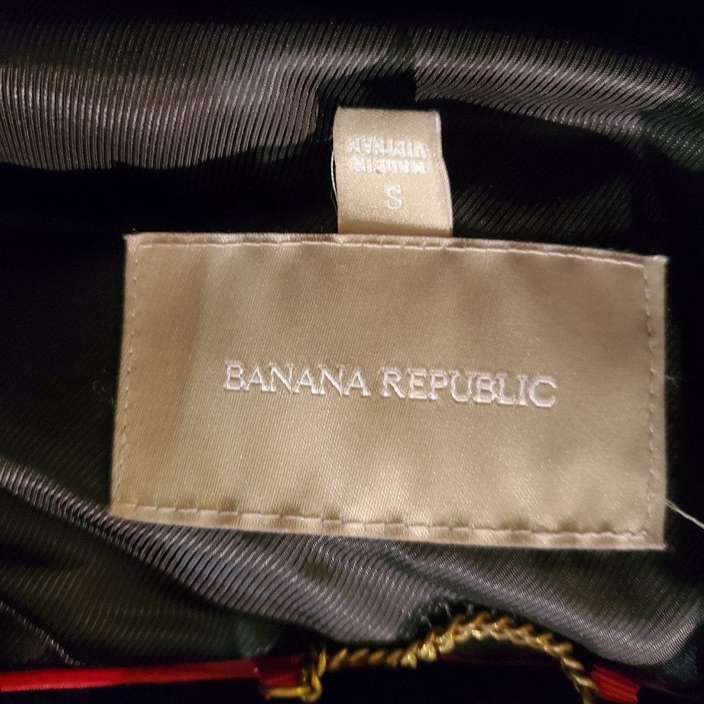 SALE Banana Republic Goose Down Velvet Vest Black Small - Picture 3 of 4